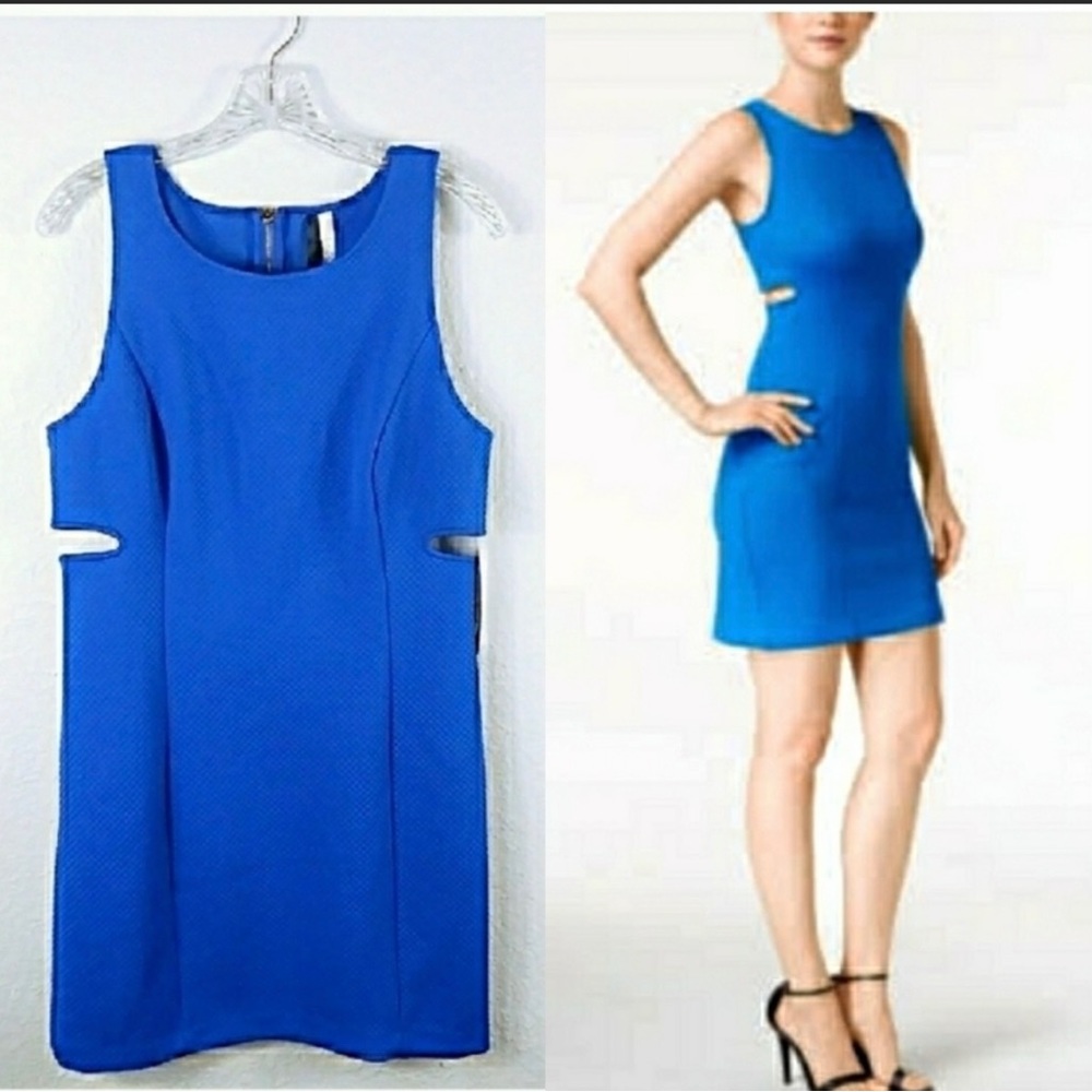 Kensie Side Quilted Cutout b4b Dress M